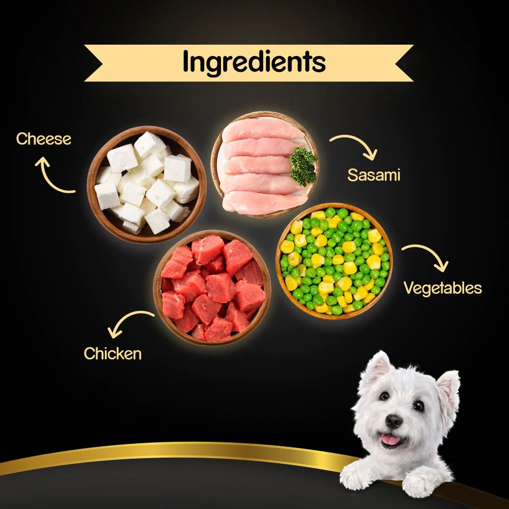 Dog food with fresh ingredients
