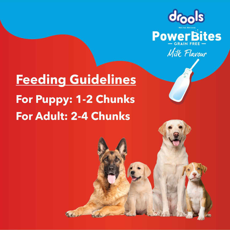 Drools Power Bites Milk Flavour Dog Treats 135 g