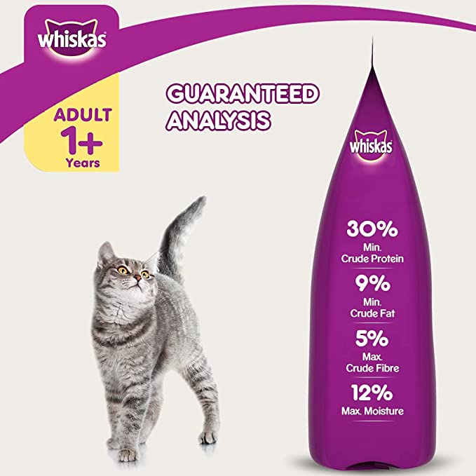 WHISKAS Adult Dry Food, Grilled Saba