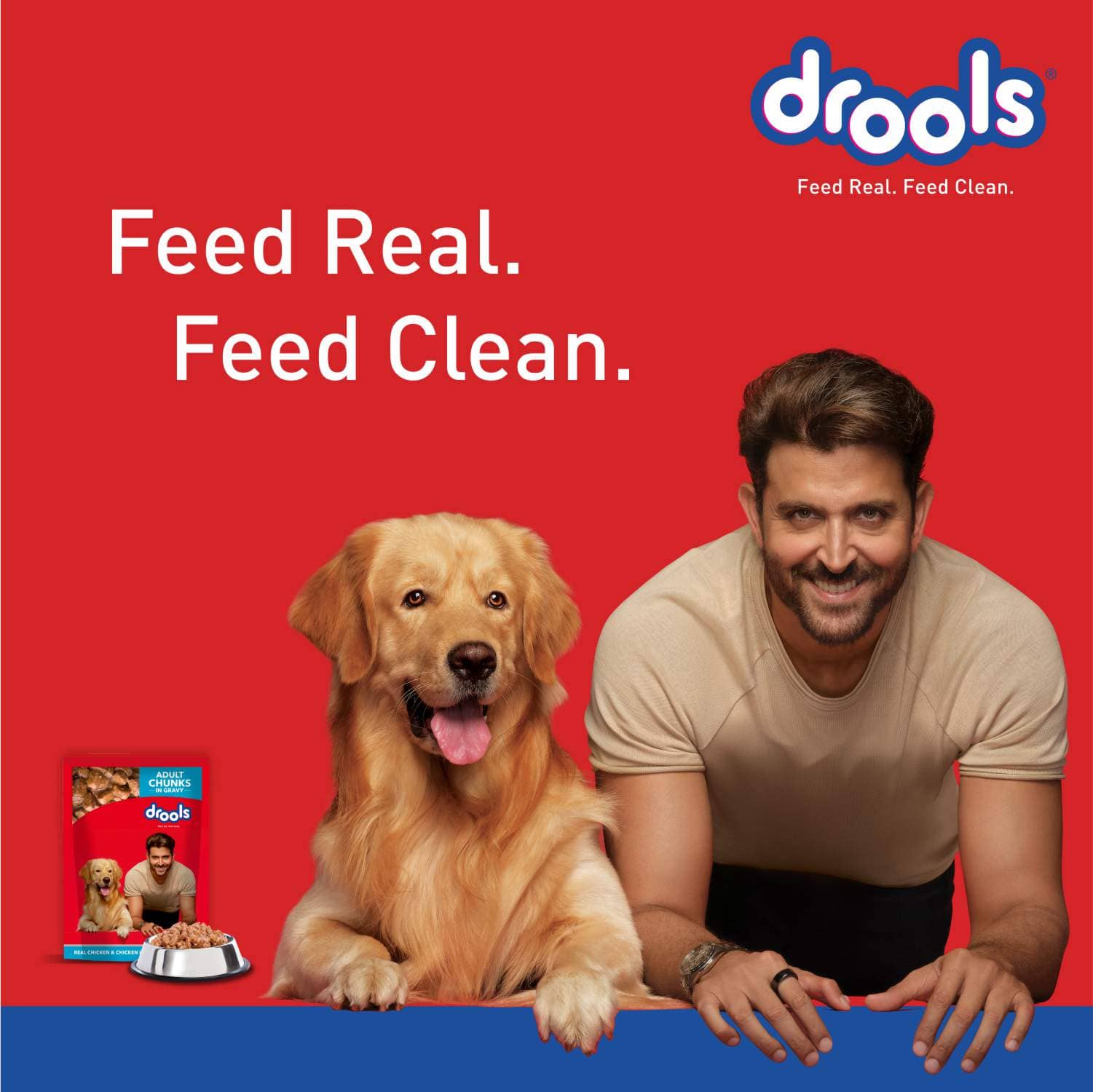 Ingredients of Drools puppy food displayed
