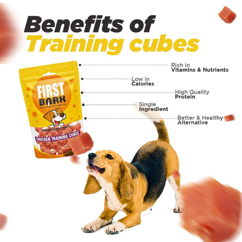 FirstBark Dog Treats-  Chicken Training Cube, 70 g