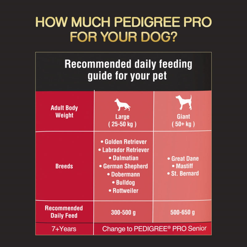 Pedigree Professional Adult Dog Food Large Breed