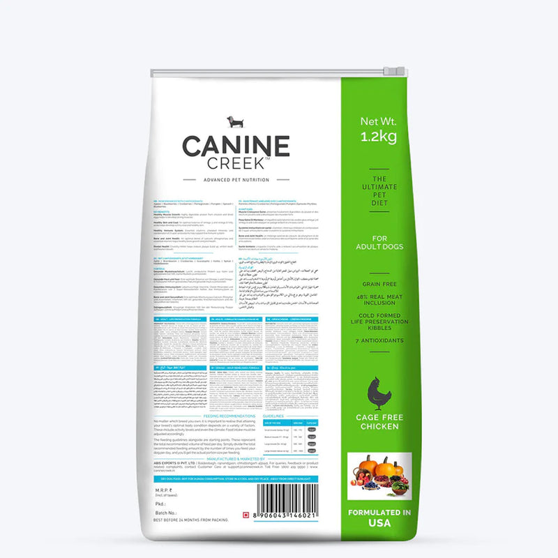 Canine Creek Grain Free Adult Dry Dog Food Ultra Premium for All Breeds