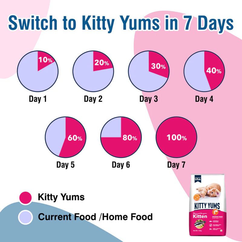 Kitty Yums Kitten Dry Cat Food Ocean Fish