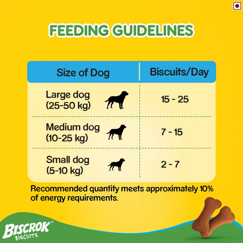 Pedigree Biscrok Dog Biscuit Treats (Above 4 Months), Chicken Flavour,