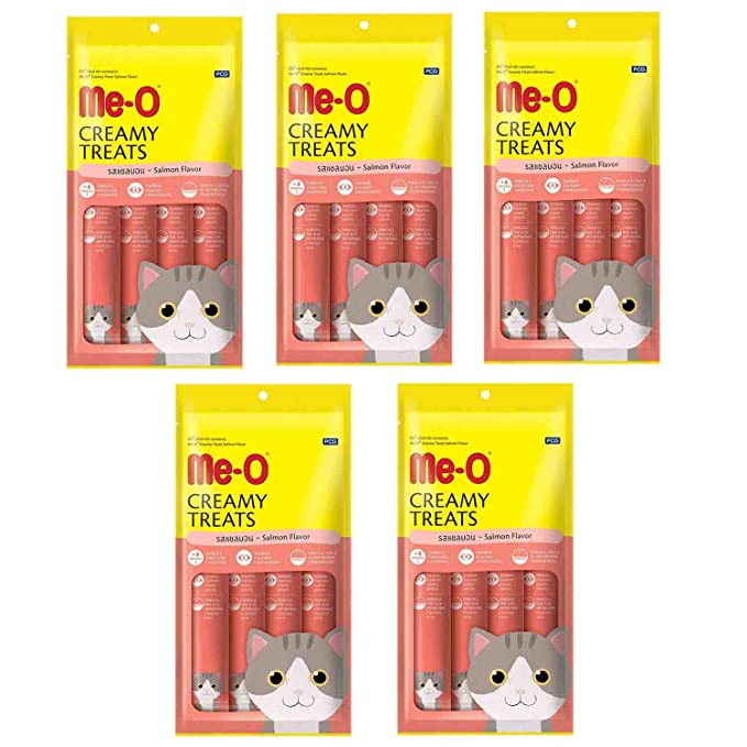 Me-O Creamy Treats for Cats of All Life Stages, 300g (Flavour: Salmon)