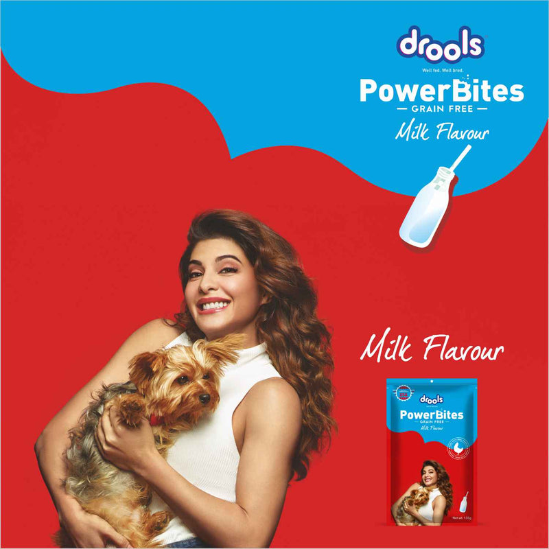 Drools Power Bites Milk Flavour Dog Treats 135 g