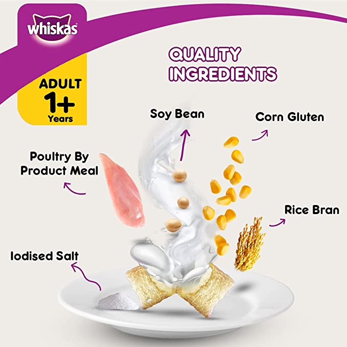 WHISKAS Adult Dry Food, Chicken