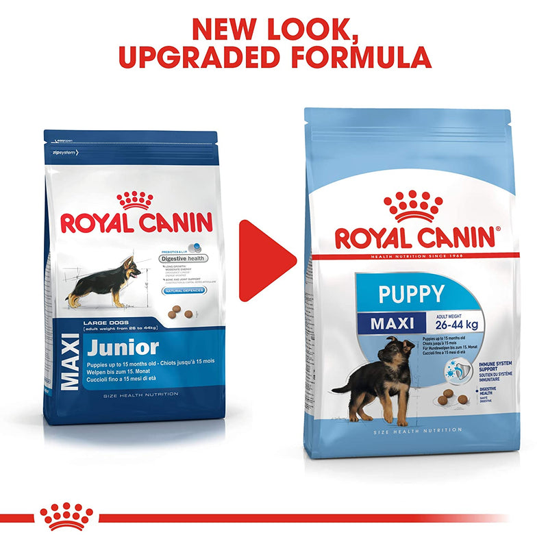 Royal Canin Dry Dog Food Maxi Puppy, Meat Flavour