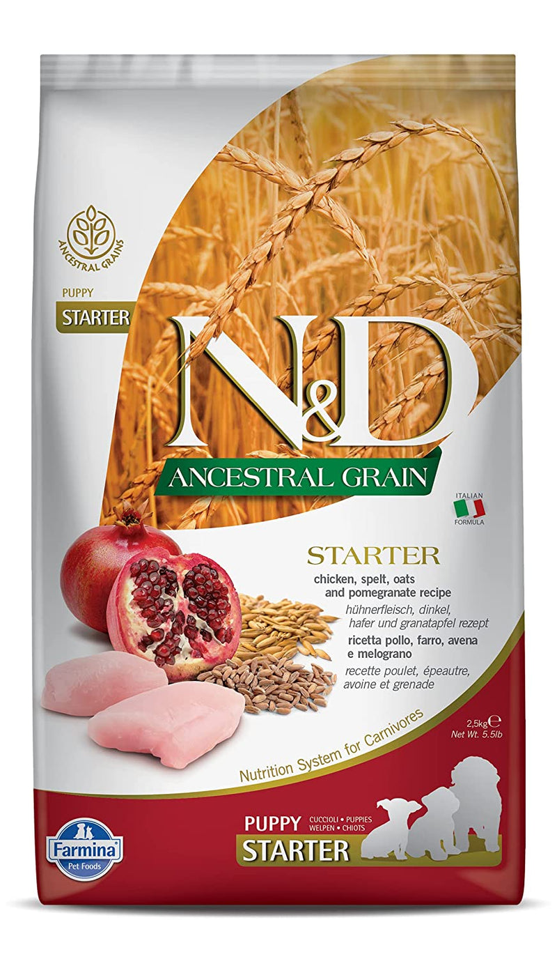 Farmina N&D chicken pomegranate starter dry dog food